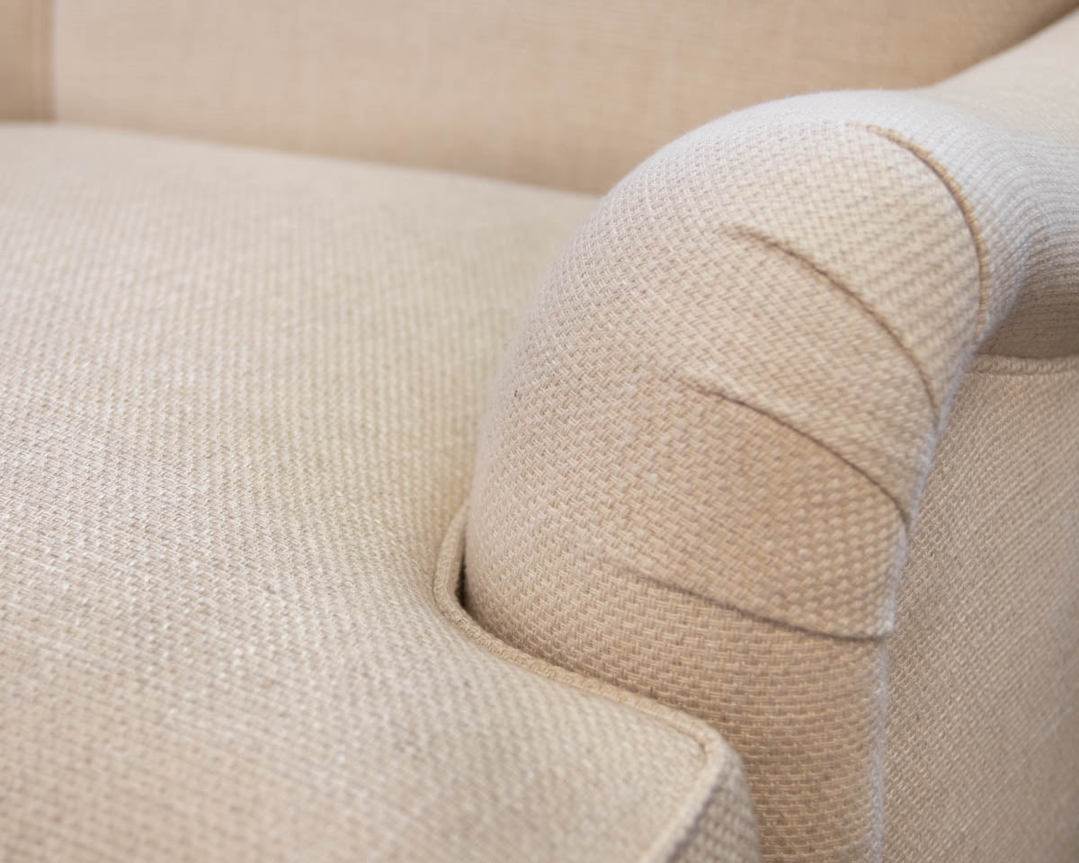 Baker Three Cushion Oatmeal Sofa