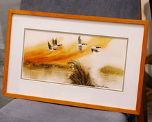 "Geese in Flight" Original watercolor by Olson