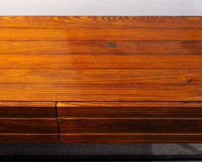Two-Drawer Rustic Cherry Console Table