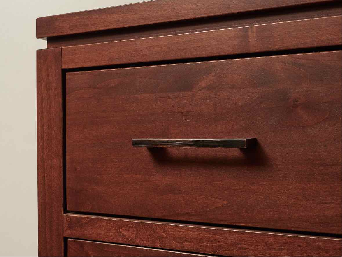 Archbold Furniture Birch 5 Drawer Chest in Cherry Finish