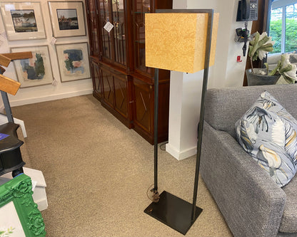 Holly Hunt Bird's Eye Maple Shade Contemporary  Floor Lamp