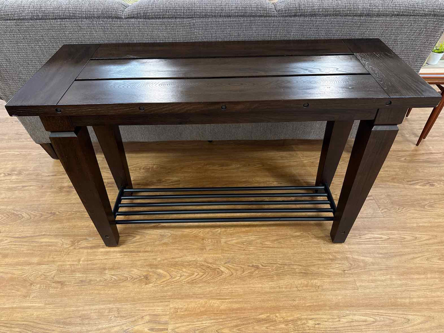 Klausner Espresso Console with Gallery Shelf