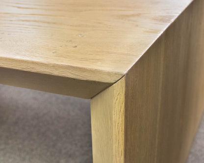 Crate & Barrel Baja  Waterfall Coffee Table In Natural Oak