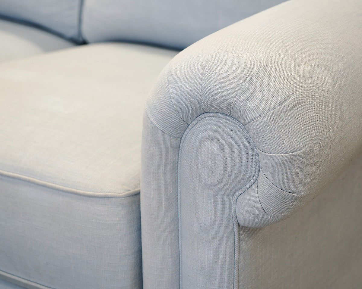 Ethan Allen Sky Blue Sectional