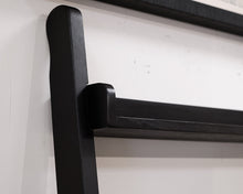 Black Leaning Bookcase