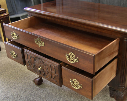 Henredon Solid Mahogany Chippendale Lowboy