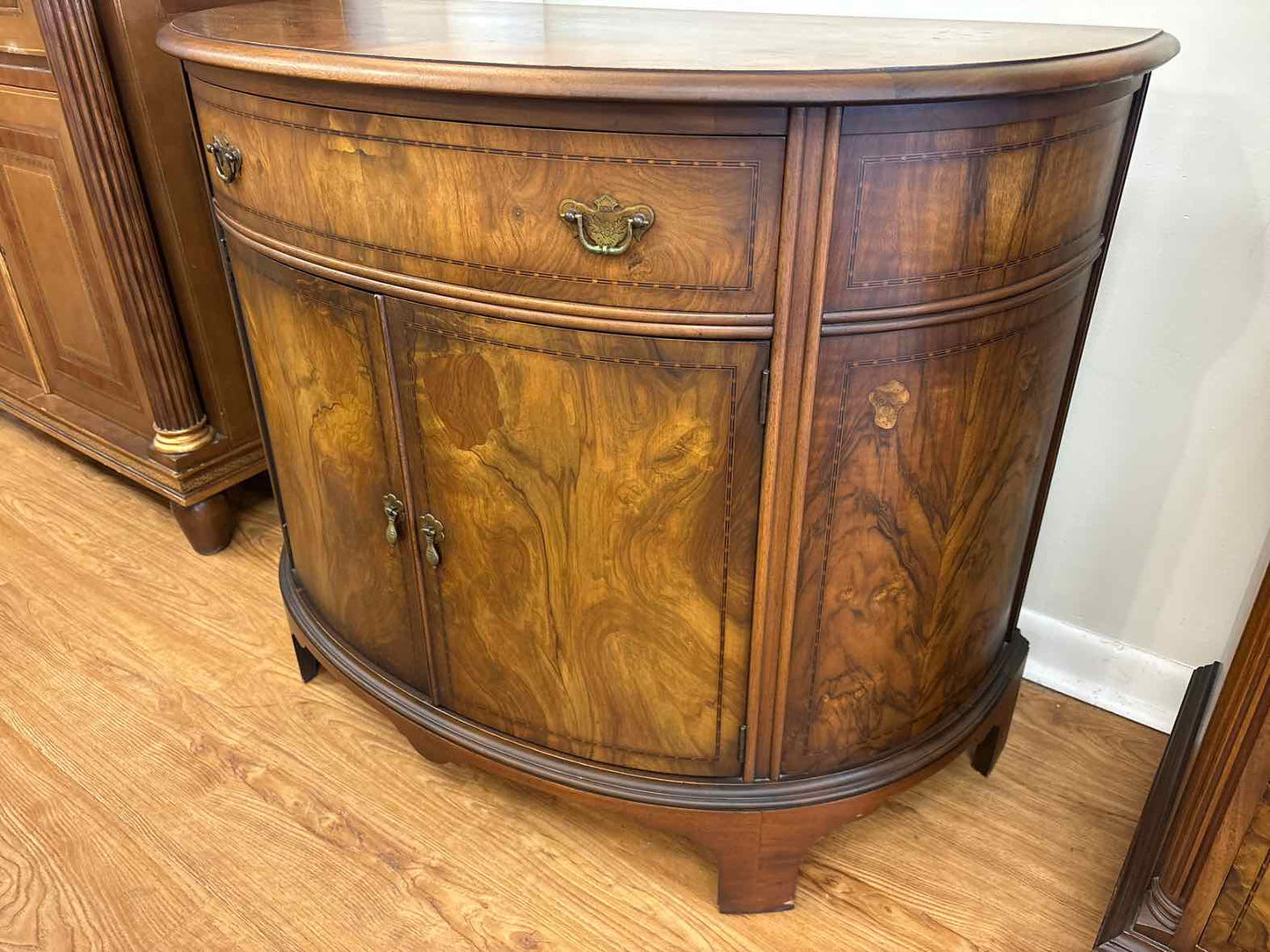 B. Altman & Co. Anqitue Walnut Demilune