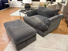 Arhaus 'Emory' Chair and a Half w/ Ottoman