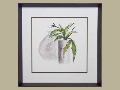 Framed Giclee: "Two Vases IV"