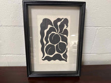 Black and White Peach Print
