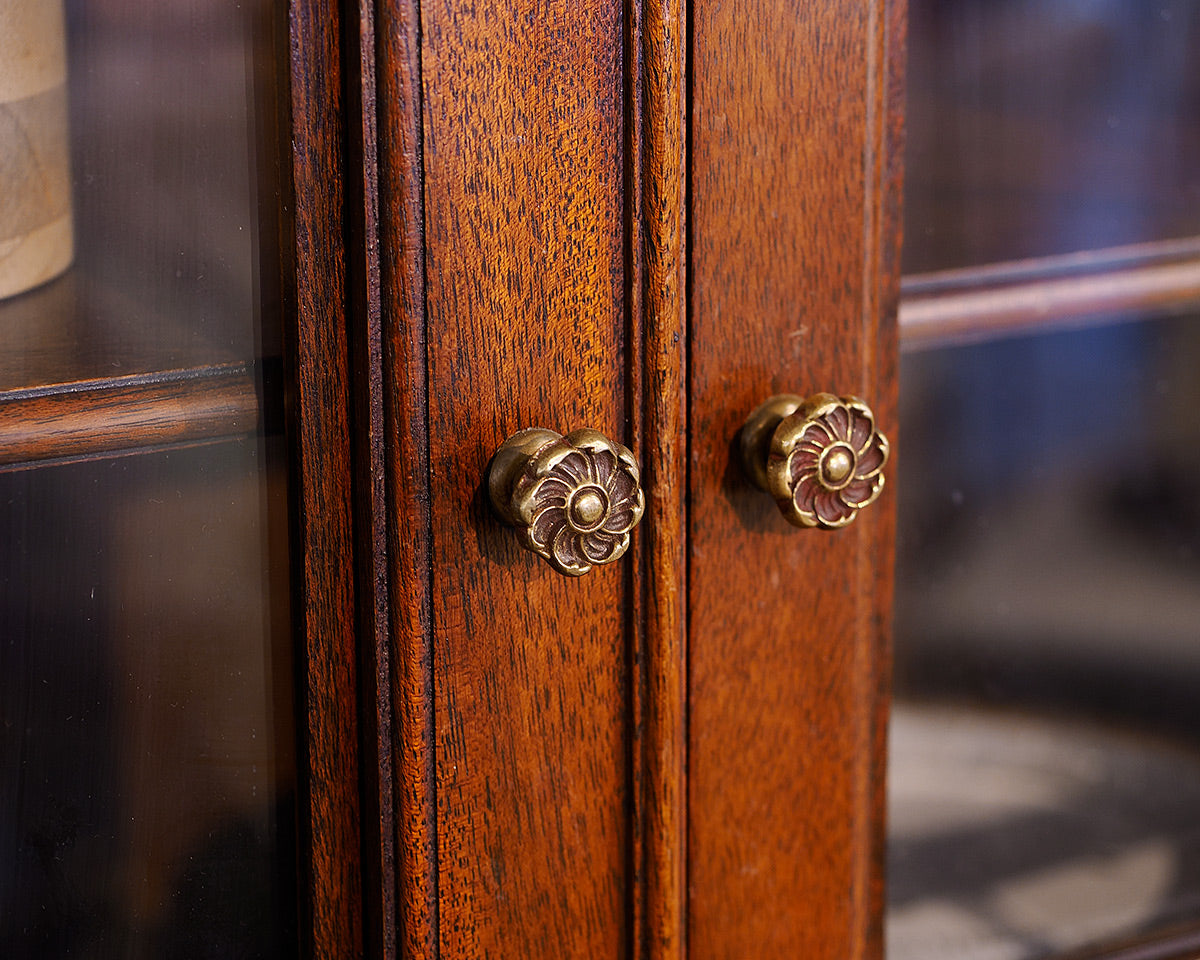Inlaid Regency Style Mahogany Breakfront