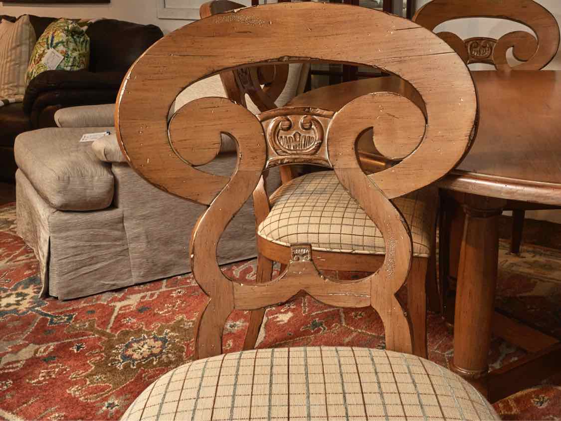 Ethan Allen   6 Upholstered Seats Chairs