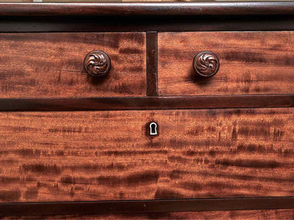 Paine Furniture Cherry 6 Drawer Carved Wooden Knobs  Chest
