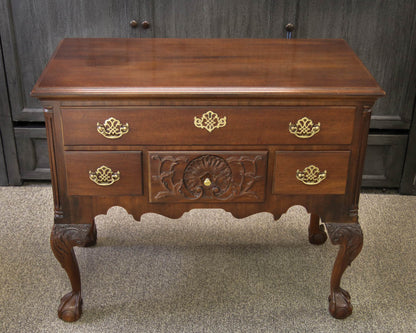 Henredon Solid Mahogany Chippendale Lowboy
