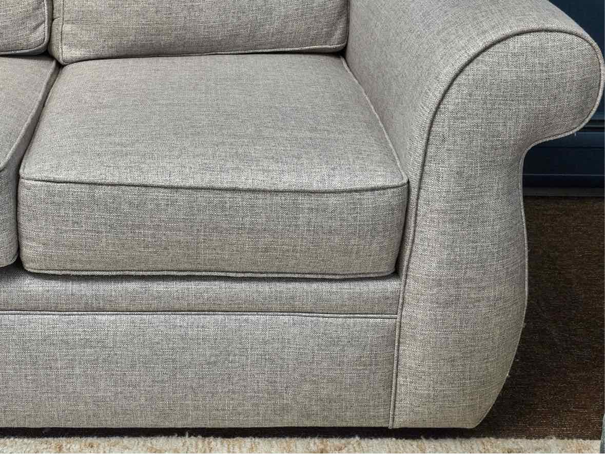 Stone & Leigh 3 Cushion In Gray Wool Blend Upholstered Sofa