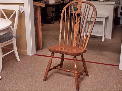 Bent Bros Colonial Oak Oval  Table & 6 Oak Windsor Chair Set
