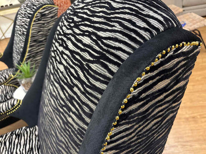 Caracole Pair of Zebra Wing Chairs