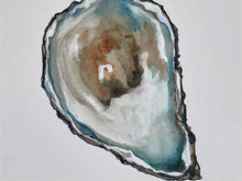 'Atlantic Oyster'White Washed Frame Double Matt Watercolor Print