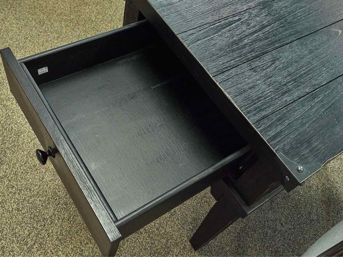 Weathered Black Side Table