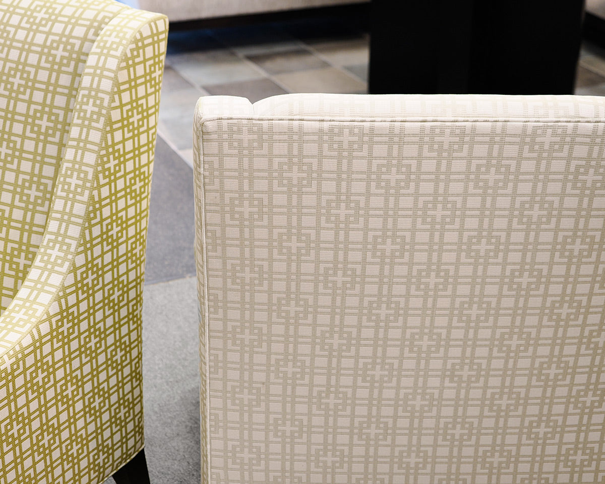 Pair of Ethan Allen Geometric Chairs