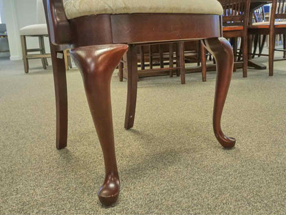 Hitchcock Double Pedestal Cherry Extension Dining Table & Set of 6 Chairs