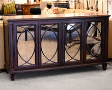 Ethan Allen Mirrored 4-Door Console