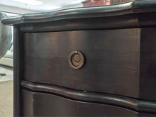 RH ' Empire Rosette' Black 3 Drawer  Nightstand