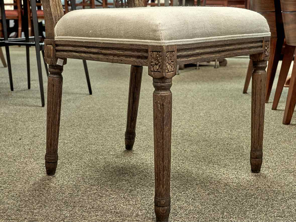 Set of 6 Restoration Hardware Vintage French Squareback Dining Chairs