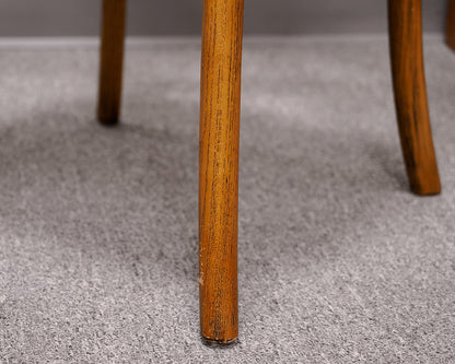 Set of Five Arhaus Cross Back Dining Chairs
