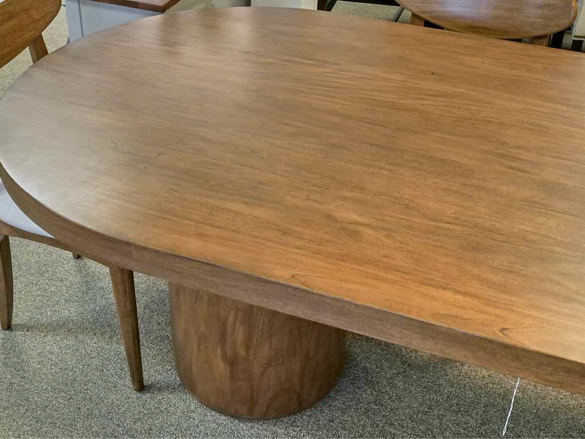 Aspenhome Caden Dining Table & Set of 6 Chairs in Spiced Caramel Finish