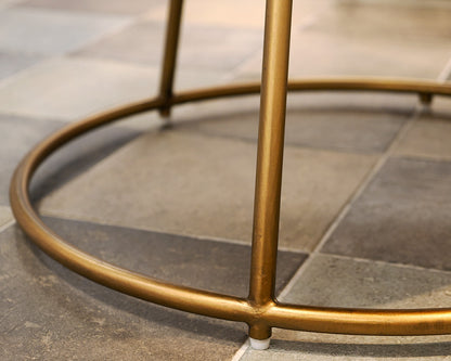 Round Marble Topped Coffee Table