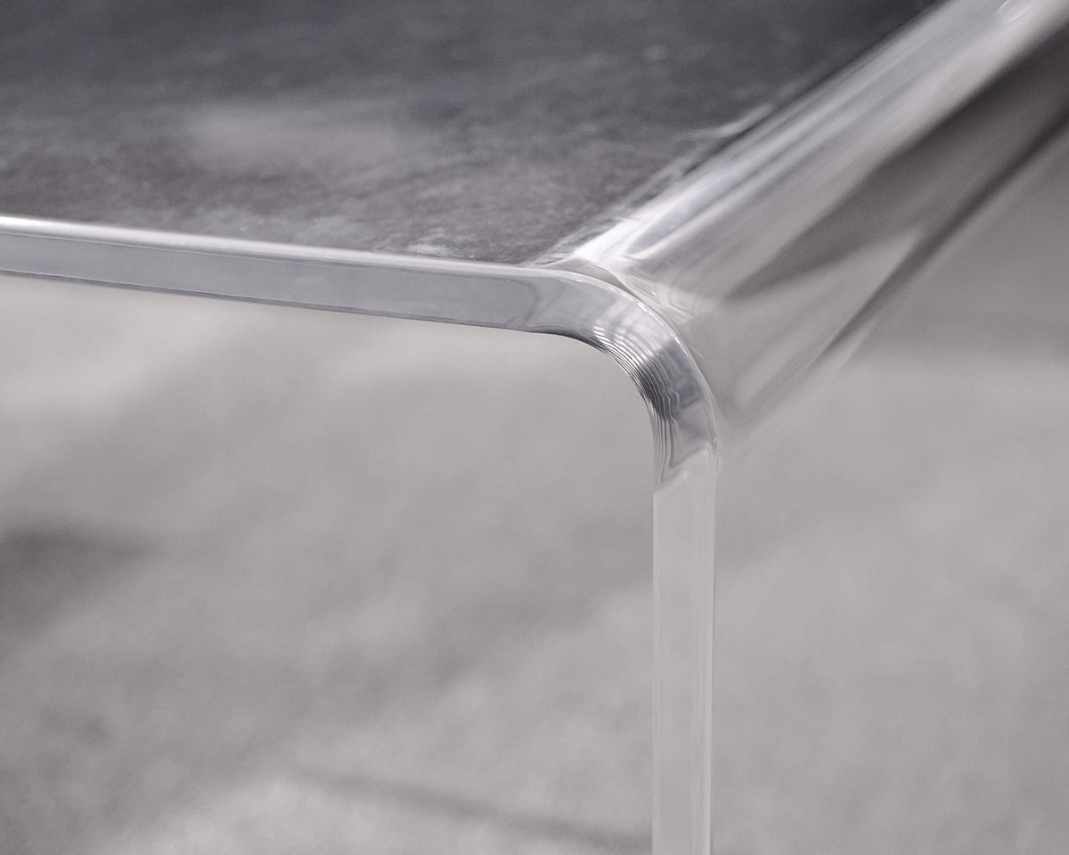 Lucite Waterfall Cocktail Tables