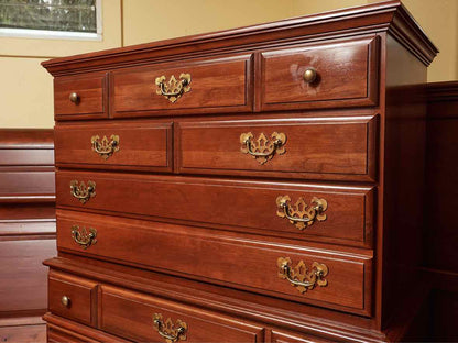 Crawford Furniture Cherry 6 Drawer Chest With Bass Handles