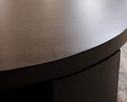 Mitchell Gold + Bob Williams Round Mahogany Cocktail Tables