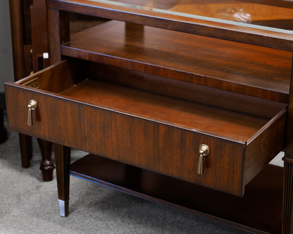 Lexington Glass Topped Nightstand