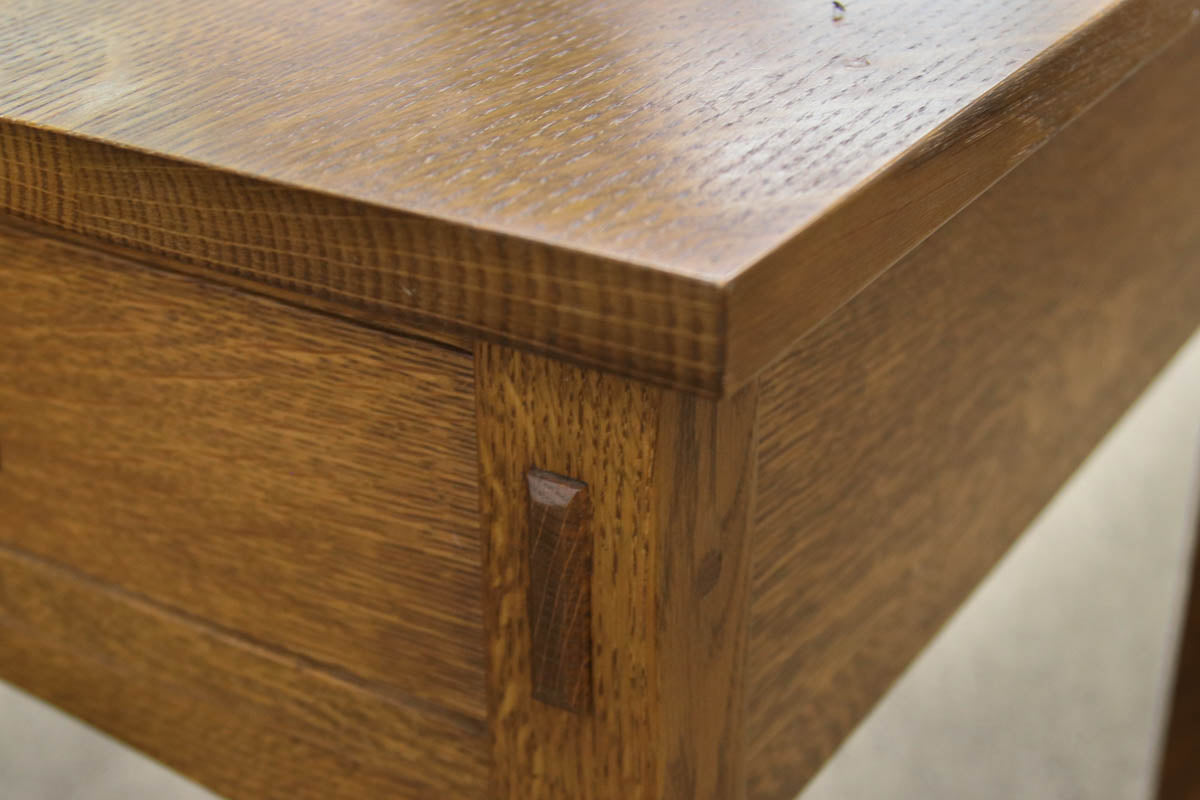 Pair of Stickley Arts & Crafts Oak One Drawer Side Tables