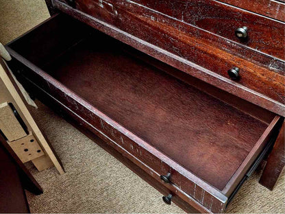 Rustic Plank 5 Drawer Chest
