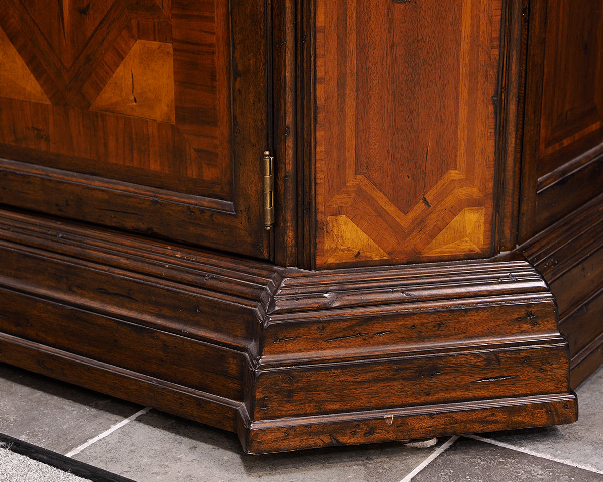 Inlaid Fruit Wood China Cabinet