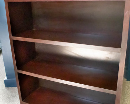 MCM Mahogany Finish 2 Shelf Bookcase