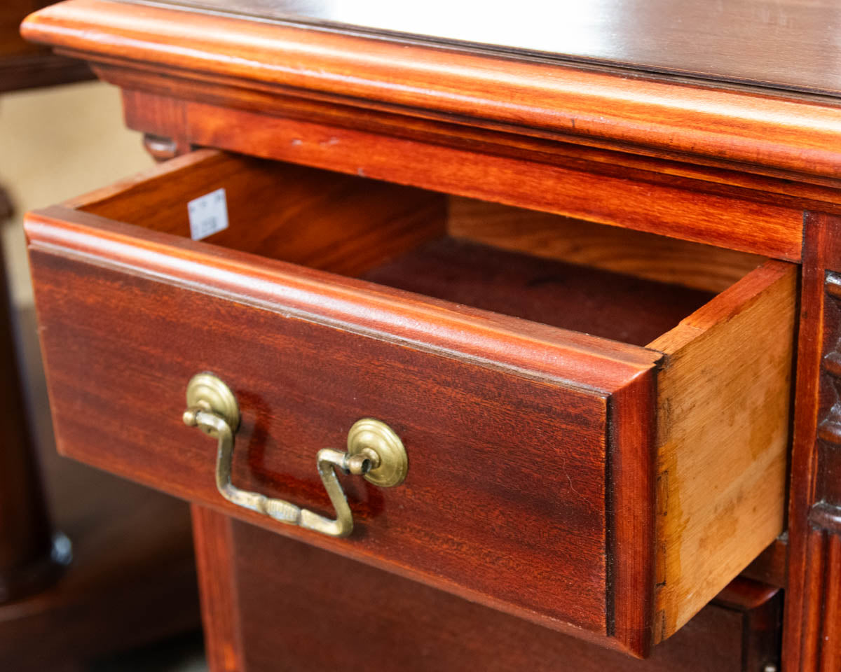 Solid Mahogany Nightstand W/ 1 Door