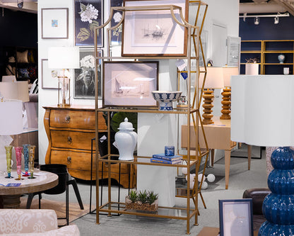 Gold Metal Etagere