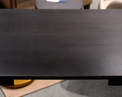 Crate & Barrel Black Two-Drawer Desk