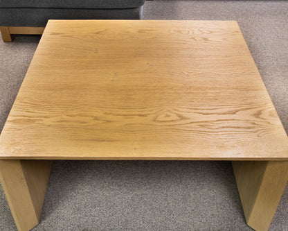 Crate & Barrel Baja  Waterfall Coffee Table In Natural Oak