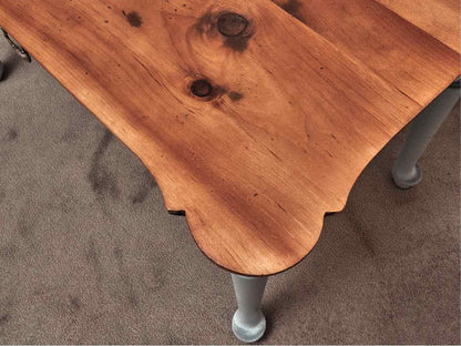 Custom Pine Top Cookie Corner Cocktail Table