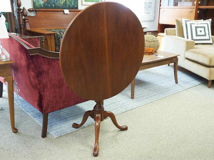 Solid Mahogany Birdcage Tilt Top Table