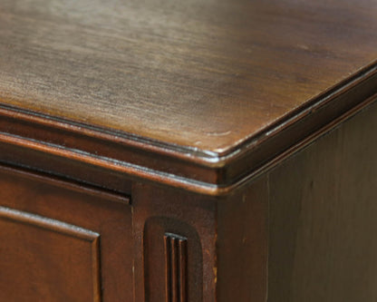Inlaid Mahogany Two Drawer Console