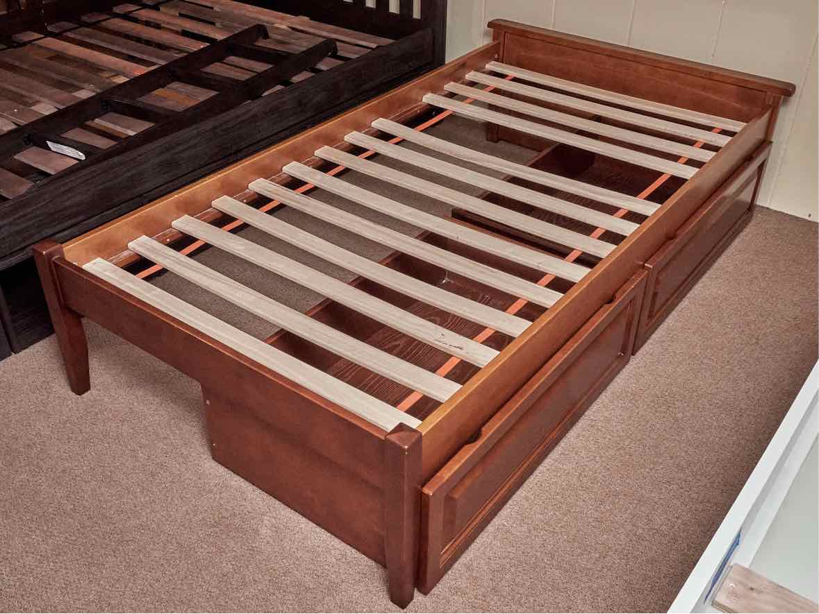 Pottery Barn Cherry Platform 2 Drawer Storage  Twin Bed
