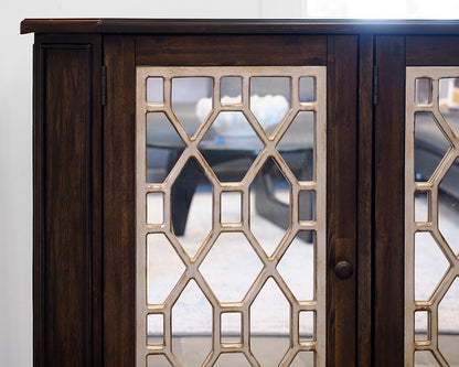 Jofran Casa Bella Mirrored 4-Door Console