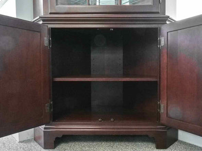 Hitchcock Lighted Corner Cabinet in Cherry