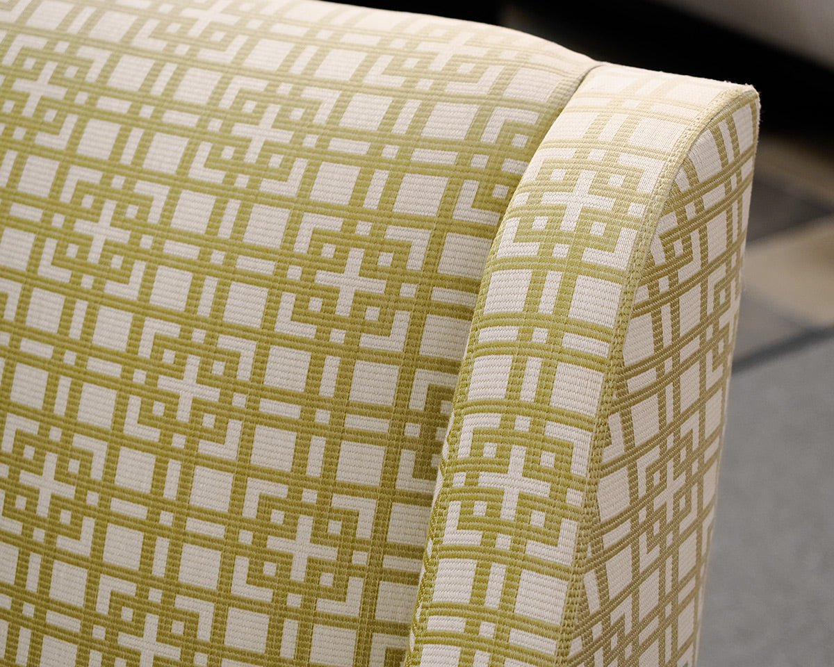 Pair of Ethan Allen Geometric Chairs